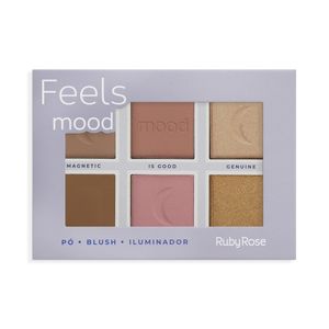 Paleta Iluminador Rubor y Contorno Ruby Rose