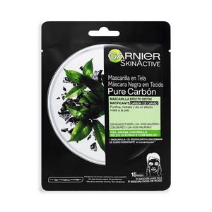 Mascarilla Facial Garnier Pure Carbón x28g