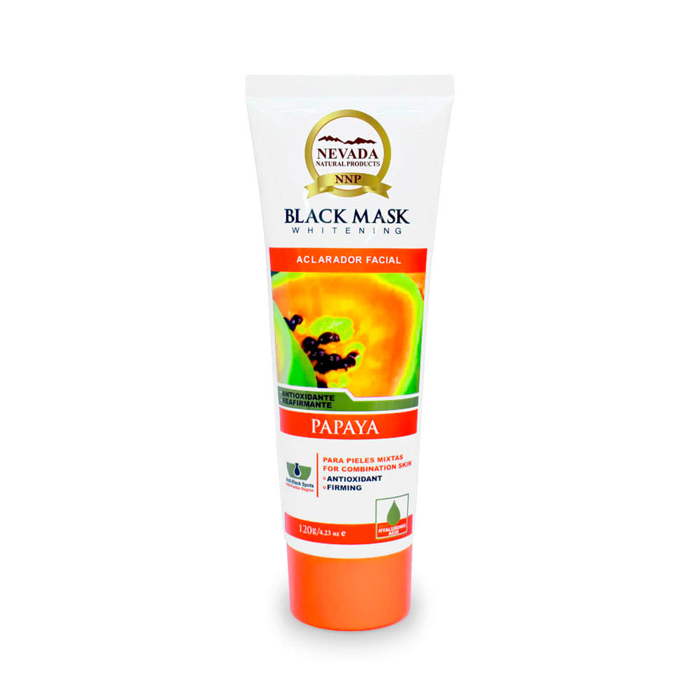 Mascarilla Facial Negra Nevada Papaya X120ml Surticosméticos