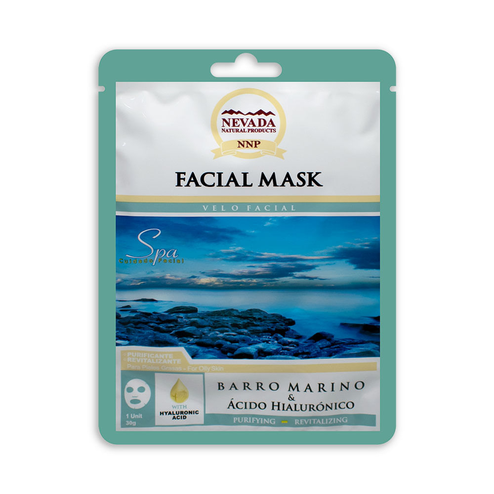 Mascarilla Facial Velo Nevada Barro Marino X30g Surticosméticos