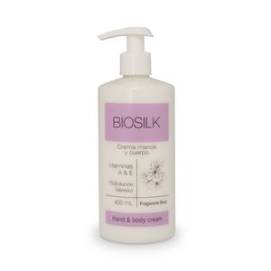 Crema Manos y Cuerpo Biosilk Hidratación