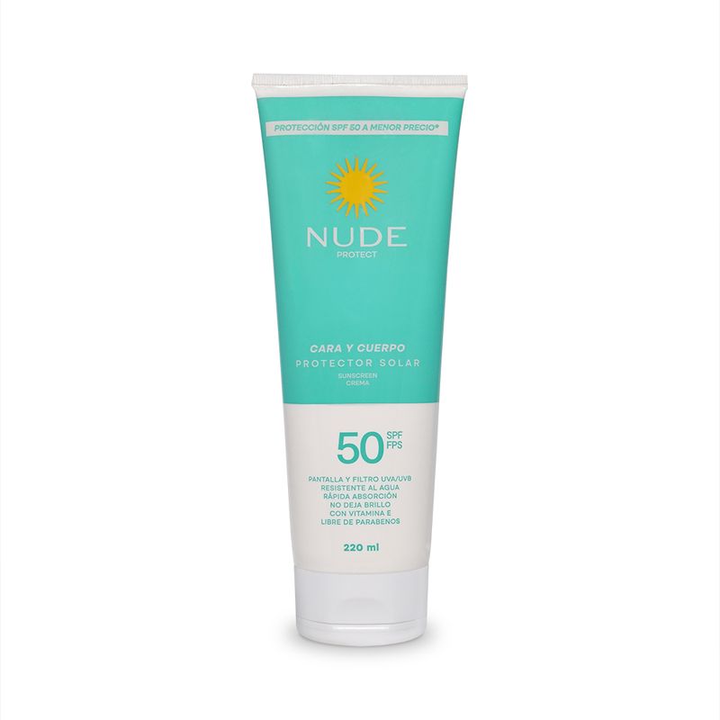 Protector-Solar-Nude-Cara-y-Cuerpo-50FPS-x220ml