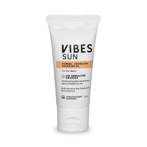 Bloqueador Solar Vibes Con Color Medium SPF50