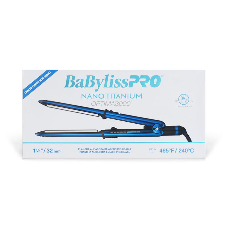 Plancha Babyliss Pro Optima 3000 Azul - Surticosméticos