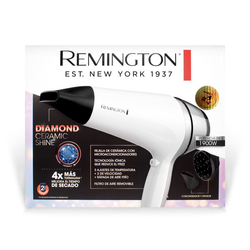 Secador de best sale pelo remington d12a