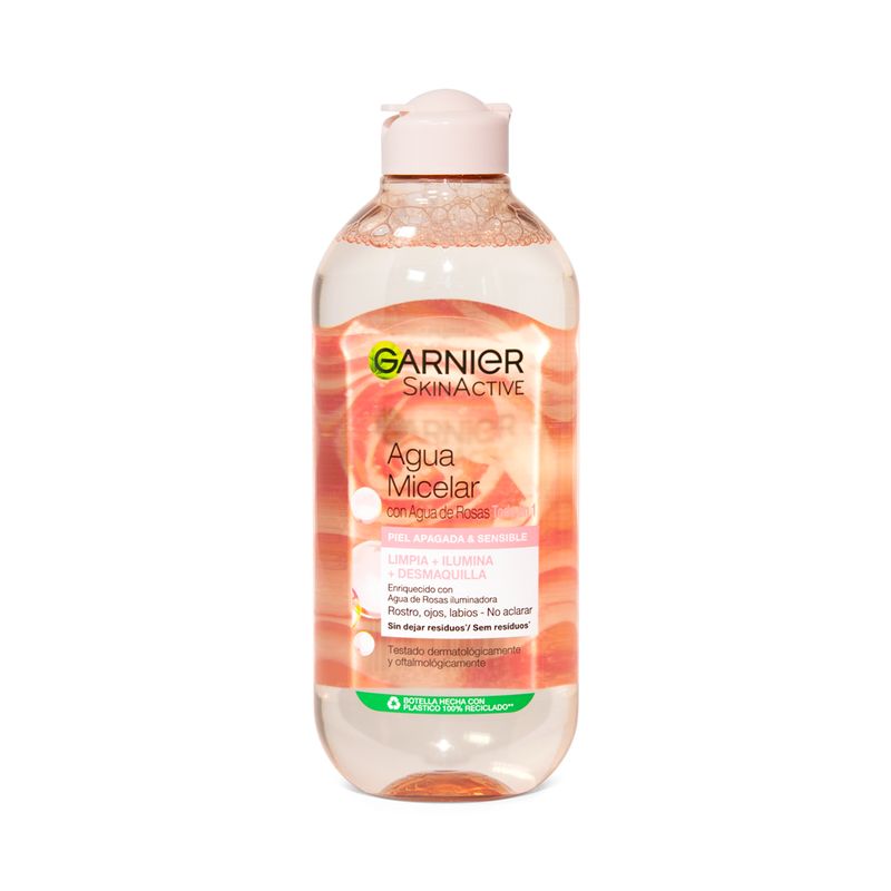 Agua Micelar Garnier Skin Active Rosas x 400 ml