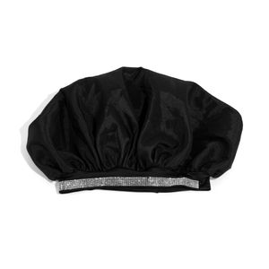 Gorro Star Lujo Satin Negro Lili's Bee
