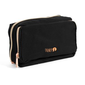 Cosmetiquera Tela Negra Cd07 Trendy