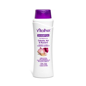 Shampoo Vitalher Cebolla, Ajo y Romero