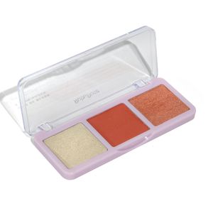 Paleta Rubor e Iluminador Ruby Rose 3 en 1 HB-0583
