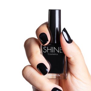 Esmalte Efecto Gel Negro Shine Cosmetics