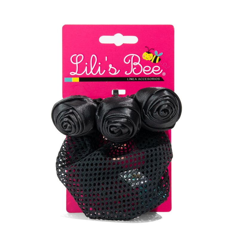 Q18600-Malla-Lili-s-Bee-con-Pinza-Vivieli-Bow-Negra
