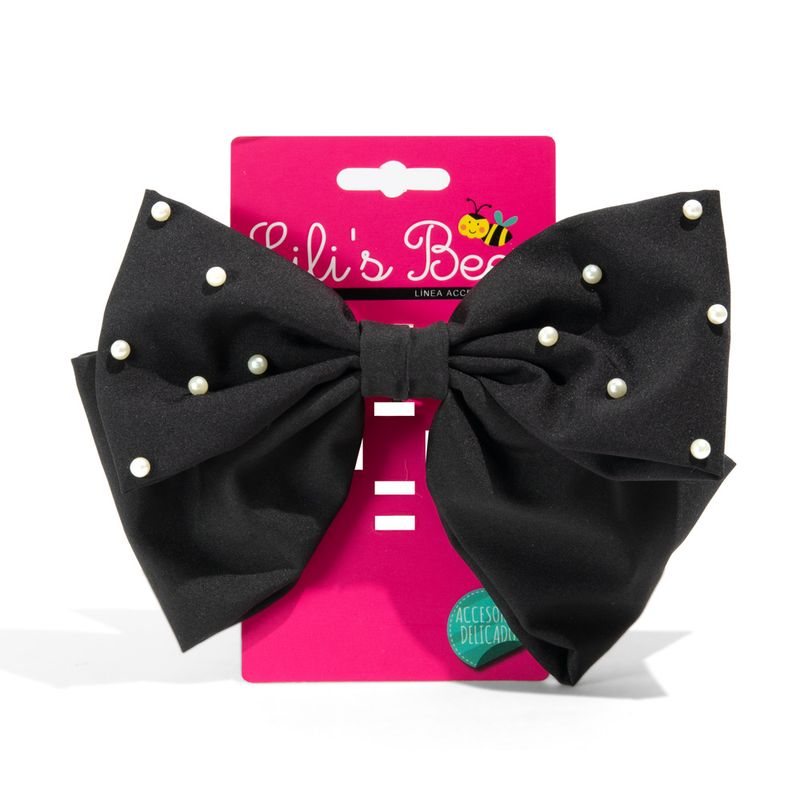 Q10452-Pinza-Lili-s-Bee-Sweet-Bow-Negra