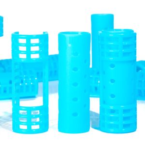 Rulos Enkor Azules x8 33001