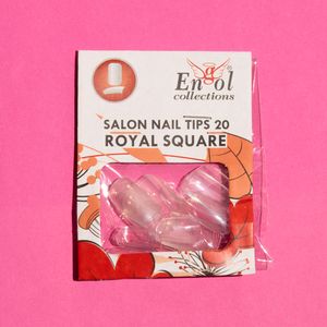 Uñas Engol 20 Tips Royal Square EN5122