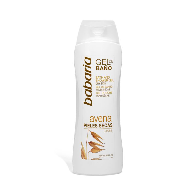 4019364-Gel-De-Baño-Babaria-Avena-Pieles-Secas-X600ml