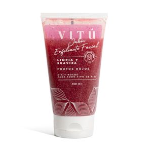 Jabón Exfoliante Facial Vitú Frutos Rojos x150ml